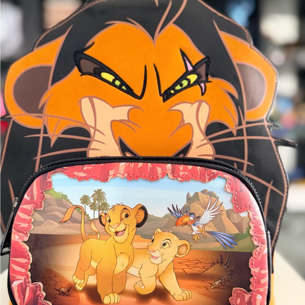 Disney Loungefly Mini Backpack - Villains Scene - Disney Lion King Scar